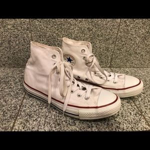 White - All Star Converse High Tops